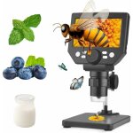 Microscope num�rique 4, 3 pouces hd 1000x 10mp cam�ra 8 lumi�res led usb professionnel microscope �lectronique ...