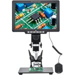 Microscope num�rique g2000 10, 1 pouces 1080p full hd 2000x 12 mp �cran lcd inspection soudure pc