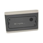 Vision - el - applique led cabernet - 10w miidex lighting� blanc - chaud - 3000k - anthracite