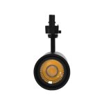 Miidex lighting - spot noir sur rail cool ii eco 35w - 3000k blanc chaud