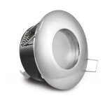 Vision - el - support de spot bbc rond tanche ip65 etain bross 82mm miidex lighting etain - brosse ...