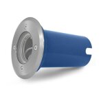 Support de spot encastrable sol 120 mm + douilles gu10 & gu3. 5 - inox 316 - ip67 miidex lighting