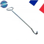 Crochet lve plaque simple poigne longueur 570mm  12 mm
