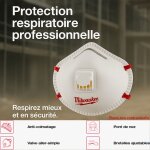 Masque ffp2 avec valve milwaukee protection respiratoire, confort et sécurité optimale Masque ffp2 avec valve milwaukee protection respiratoire, confort et sécurité optimale