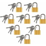 Mini cadenas cl�, 8 pcs mini cadenas valise conviennent pour les valises les sacs polochons les armoires ...