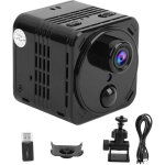 Mini cam�ra de surveillance wifi 4k avec d�tection de mouvement, vision nocturne et angle large 170� ...