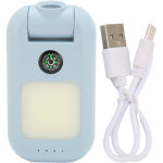 Mini chargeur de lampe torche d'urgence 1000 lm avec boussole cob, petit chargeur pour le camping, la ...