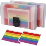 Mini chemises � documents format, 2 pi�ces a6 trieur document 13 compartiments extensible �tanche classeur ...