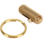 Mini couteau de poche r�tractable en laiton avec lame acier inoxydable, ouvre - bo�te et porte - cl�s ...