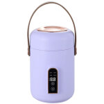 Mini cuiseur � riz violet, portable et isol� - id�al pour pr�parer soupes, porridges et rago�ts � la ...