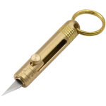 Mini - cutter en laiton, cha�ne de cl�s d'autod�fense, couteau ext�rieur sophistiqu� boulonn�, couteau ...