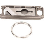 Mini cutter r�tractable en alliage de titane avec porte - cl�s pour ext�rieur