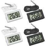 Mini digital lcd thermom�tre temp�rature avec sonde de temp�rature capteur testeur pour r�frig�rateur ...