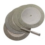 Mini disques de coupe rotatifs diamant�s pour scie � verre, lames de pierres pr�cieuses, disques de coupe ...