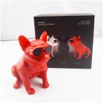 Mini enceinte bluetooth 4. 2 tws bouledogue fran�ais usb st�r�o sans fil