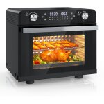 Mini four et friteuse � air chaud 16 en 1, four posable 34 l, mini four grande capacit� multifonction ...