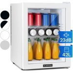 Klarstein - mini frigo de chambre de 42l pour snacks et boissons, petit frigo top silencieux, mini bar, ...