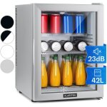Klarstein - mini frigo de chambre de 42l pour snacks et boissons, petit frigo top silencieux, mini bar, ...