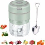 Vurahome - mini hachoir �lectrique, presse - ail �lectrique sans fil, extracteur d'ail 250ml petit mixeur ...