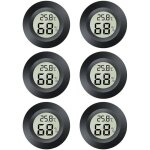 Mini hygrom�tre 2 en 1 - 6 mini thermom�tres num�riques lcd - pour l'int�rieur et l'ext�rieur - pour ...