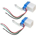 Mini interrupteur cr�pusculaire 12 v 10 a (lot de 2) pour veilleuses ext�rieures et lampes led