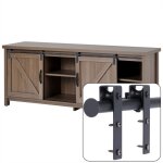 Mini kit de mat�riel de porte coulissante de placards quincaillerie syst�me de rail porte suspendue interieur ...