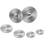 Mini lame de scie circulaire hss, 8 pices, outil rotatif pour dremel coupe - mtal, ensemble d'outils ...