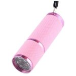 Mini lampe de poche, petite lampe de poche �tanche avec lanyard, mini lampe torche portable (rose)