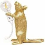 Mini lampe de table lampe de table or animal souris lampe nordique cr�atif salon salle � manger chambre ...