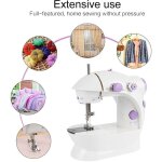Mini machine � coudre pour d�butants, machine � coudre portable � deux vitesses, kit de couture pour ...