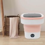 Mini machine � laver pliable 12 l 36 w avec 3 modes de nettoyage, raccord de drainage et tuyau, pour ...