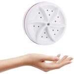 Mini machine � laver portable turbo � ultrasons pour voyage, camping, voyage d'affaires, turbine � linge ...