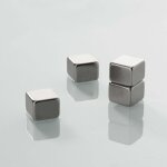 Mini - magnets neodym - power - 4 pi�ces & 5 formes aimant de blocs 10 x 10 x 10 mm 4 pi�ces