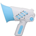 Mini m�gaphone jouet pour enfants, changeur de voix amusant, plastique bleu ciel, jouet de d�guisement ...