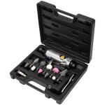 Mini meuleuse pneumatique droite avec meules et accessoires - 15 pcs