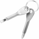 Mini outil de poche multifonctionnel, portable d'urgence en plein air avec porte - cl�s, tournevis de ...