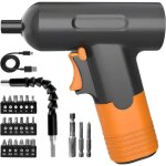 Mini perceuse visseuse rechargeable 3, 7v avec kit de mini embouts pour tournevis