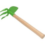 Mini pioche double en forme de c?ur 160 mm avec dents pour petites plantes, motoculteur de mauvaises ...