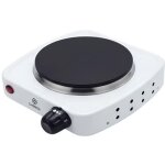 Mini - plaque de cuisson �lectrique - avizar - 500w - 5 niveaux de temp�rature - blanc - bouton rotatif ...