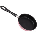 Mini po�le antiadh�sive en acier inoxydable - - rose - rev�tement antiadh�sif - induction