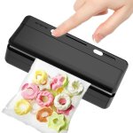 Mini scelleuse de sacs 2 en 1, clip de chargement usb, machine de scellage de feuilles, avec 3 sacs en ...
