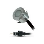 Mini - spot encastrable extrieur 12v 0. 6w blanc miidex lighting blanc - chaud - 3000k - blanc