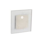 Kanlux - mini spot escalier encastrable d�tecteur 0, 8w 15lm non - �tanche ip20 75mmx75mm - blanc du ...