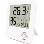 Mini thermom�tre hygrom�tre int�rieur num�rique � haute pr�cision thermom�tre maison avec support pliant ...