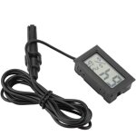 Mini thermom�tre hygrom�tre, moniteur de jauge de compteur d'humidit� num�rique lcd int�gr� avec sonde ...