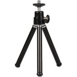 Mini tr�pied portable l�ger en alliage d'aluminium r�glable pour projecteur de cam�ra noir