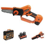 Mini tron�onneuse scie sans fil 10, 8v + 2 batteries 2, 5 ah + chargeur double mallette scie �lectrique ...