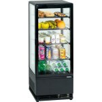Mini vitrine réfrigérée positive 58 l ou 98 l noire - casselin Mini vitrine réfrigérée positive 58 l ou 98 l noire - casselin
