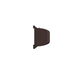 Mini volet roulant marron avec bande pliante de 18 mm 70040114
