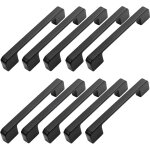 Minkurow 10pcs poign�e meuble entraxe 160mm - poign�e porte cuisine noire poignee barre meuble poignee ...